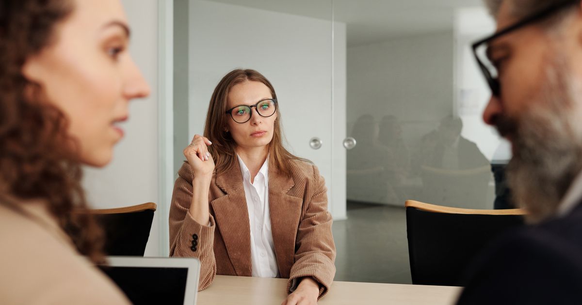 Consultant presenting a framework to a prospective client
